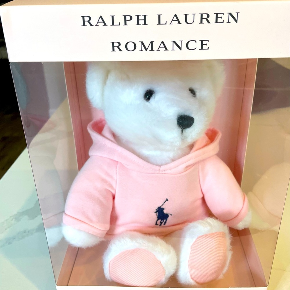 New In Box: Ralph Lauren Bear Pink Hoodie